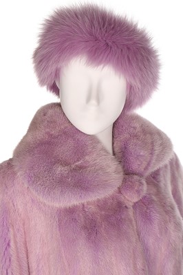 Lot 55 - A lavender swing-style mink coat, probably...