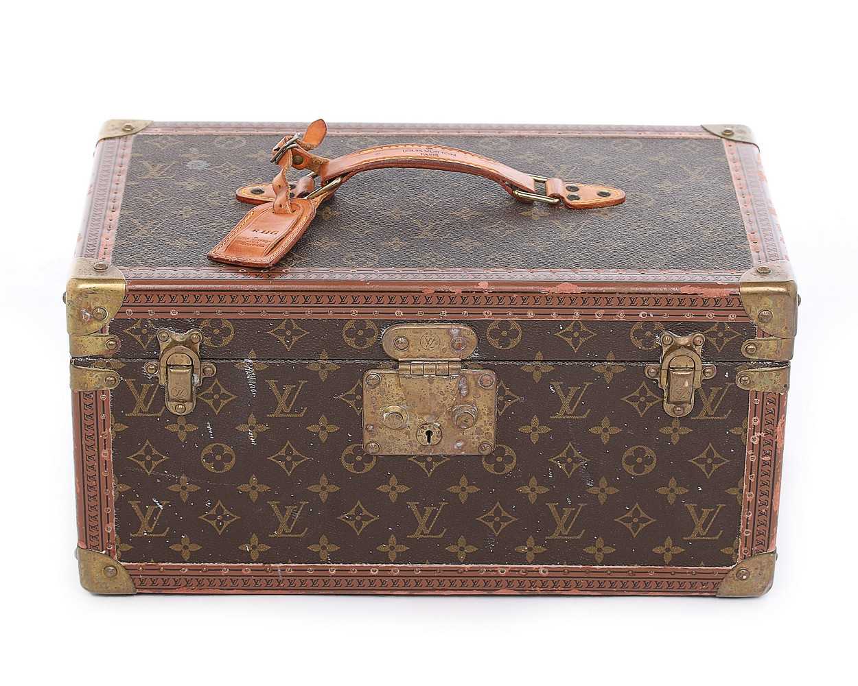 Lot 15 - A Louis Vuitton monogrammed leather vanity...