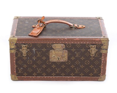 Lot 15 - A Louis Vuitton monogrammed leather vanity...