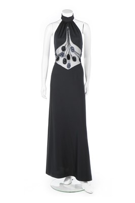 Lot 260 - A Loris Azzaro black jersey dress, 1970s,...