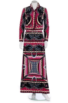 Lot 261 - A Pucci printed velvet ensemble, 1970s,...