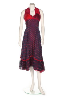 Lot 264 - A Thea Porter 'gypsy' dress, circa 1970, woven...