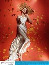 Lot 131 - Jerry Hall's Tom and Linda Platt ivory satin...