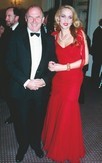 Lot 85 - Jerry Hall's Bruce Oldfield scarlet swathed...
