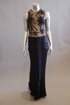 Lot 98 - Jerry Hall's Bruce Oldfield black satin and...