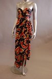 Lot 99 - Jerry Hall's early Bruce Oldfield printed silk...