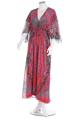 Lot 280 - A Zandra Rhodes 'Lace Mountain' printed...