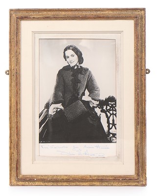 Lot 199 - Two Olivia de Havilland autographed...