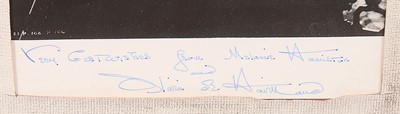 Lot 199 - Two Olivia de Havilland autographed...