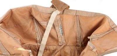Lot 200 - Gloria Swanson's Roberto Capucci taupe taffeta...
