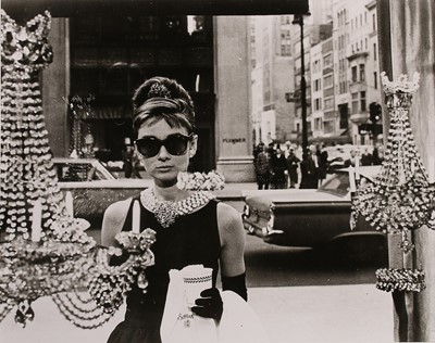 Lot 201 - Audrey Hepburn's black silk grosgrain cocktail...