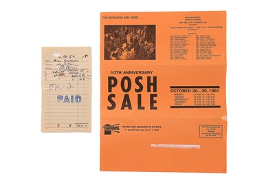 Lot 201 - Audrey Hepburn's black silk grosgrain cocktail...