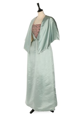 Lot 202 - Audrey Hepburn's Givenchy pale blue satin...