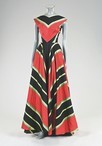 Lot 107 - A Madame Grboldy striped slubbed silk ball...