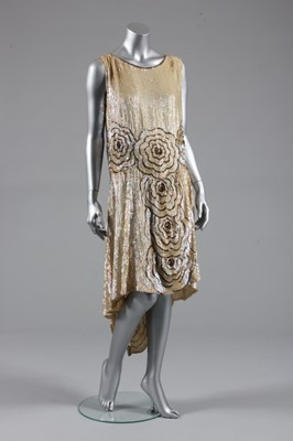 Lot 217 - A sequined flapper dress, French, circa 1928,...