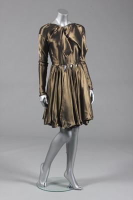 Lot 227 - An Azzedine Alaïa cloth of gold cocktail dress,...