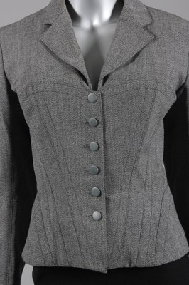 Lot 229 - An Azzedine Alaïa flecked grey wool jacket,...