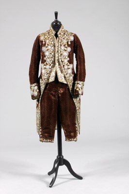 Lot 113 - A gentleman's court suit, French circa 1790,...