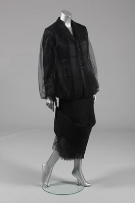 Lot 241 - A Comme des Garçons black satin jacket and...