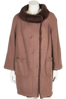 Lot 23 - Three de Carlis knitted mink coats/cardigans, 1990s-2000s