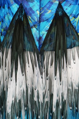 Lot 239 - An Alexander McQueen printed chiffon dress, 'Irere' collection, Spring-Summer 2003