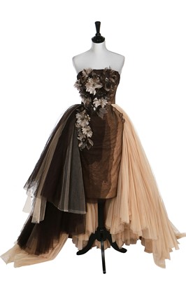 Lot 226 - A fine Christian Dior by John Galliano couture tulle evening gown, 'René Gruau' collection, Spring-Summer, 2011