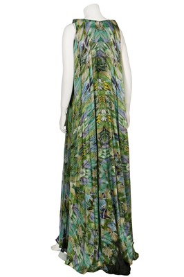 Lot 247 - An Alexander McQueen butterfly-wing print silk evening gown, 'Plato's Atlantis' pre-collection, Spring-Summer 2010