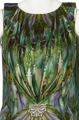 Lot 247 - An Alexander McQueen butterfly-wing print silk evening gown, 'Plato's Atlantis' pre-collection, Spring-Summer 2010