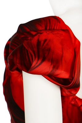 Lot 250 - A Sarah Burton for Alexander McQueen flame-red silk-organza gown, Resort 2011