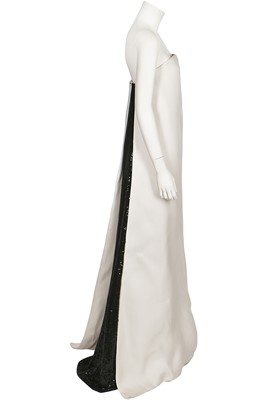 Lot 228 - A Ralph Rucci ivory gazar and sequinned sheath, 2000s
