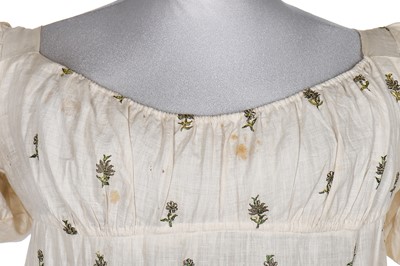 Lot 35 - An Indian embroidered muslin gown, circa 1805