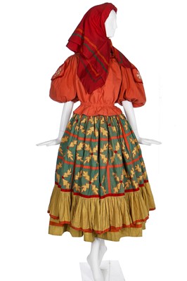 Lot 54 - Diaghilev's Ballets Russes 'Le Coq d'Or' costume for a female subject of King Dodon