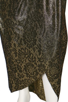 Lot 181 - A Valentino Garavani couture gold lamé evening gown, circa 1983