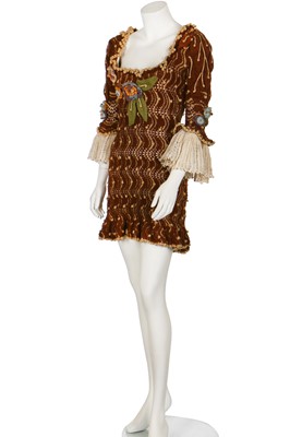 Lot 208 - A good and rare Vivienne Westwood lace-knit wool dress, 'On Liberty' collection, Autumn-Winter 1994-95