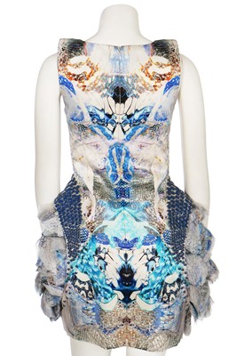 Lot 248 - An Alexander McQueen 'Plato's Atlantis' collection snakeskin print silk dress, Spring/Summer 2010