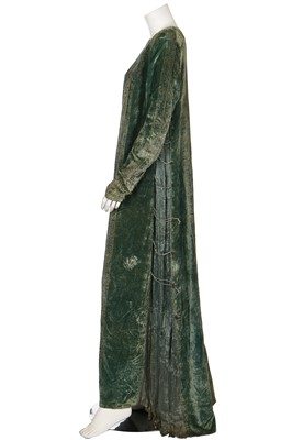Lot 66 - A Mariano Fortuny stencilled velvet tabard dress, circa 1920