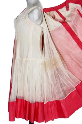 Lot 103 - A rare Christian Dior couture by Yves Saint Laurent 'Bonnes Vacances' Trapeze-line day dress, Spring-Summer 1958