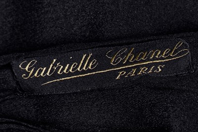 Lot 76 - A Gabrielle Chanel couture black silk crêpe blouse, probably circa 1924