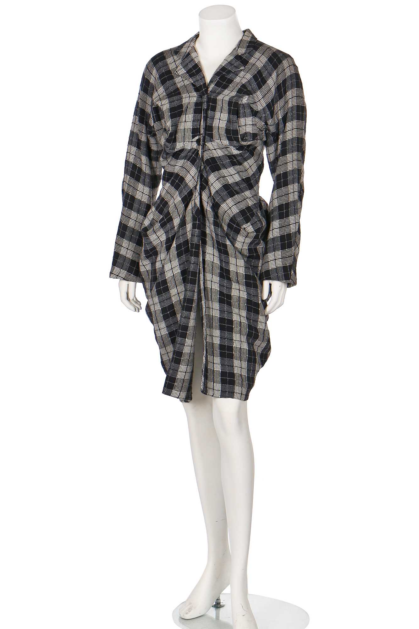 Lot 194 - A John Galliano plaid cotton dress, 'The