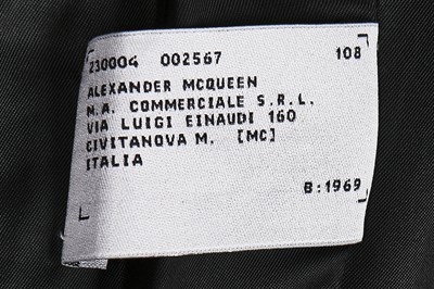 Lot 234 - An Alexander McQueen black wool pea-coat, 'Dante' collection, Autumn-Winter 1996-97