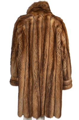 Lot 21 - A de Carlis reversible golden sable coat, 1980s