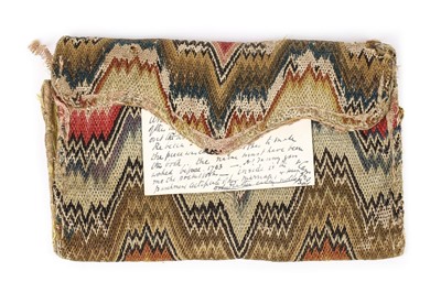 Lot 63 - A flame stitched embroidered pocket book, by...