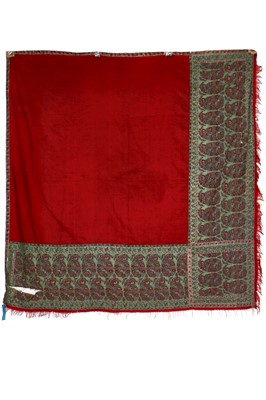 Lot 410 - A square shawl (Rumal), Kashmir, 1810-20