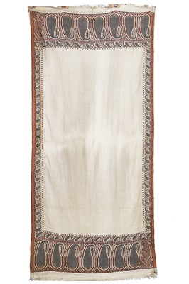 Lot 434 - Two identical joined long shawls, Kashmir, 1820-30