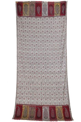 Lot 439 - A fine long shawl (Dochalla), Kashmir, 1800-1830