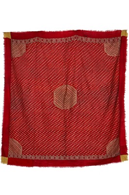 Lot 263 - A woven Moon shawl (Chandar), Kashmir, circa 1835