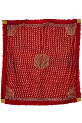 Lot 313 - A woven Moon shawl (Chandar), Kashmir, circa 1835