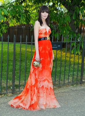 Lot 104 - Alexander McQueen by Sarah Burton orange organza evening gown, Spring-Summer 2013