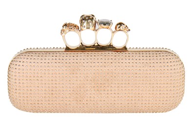 Lot 108 - Alexander McQueen by Sarah Burton gilt studded knuckle-duster clutch, 2011