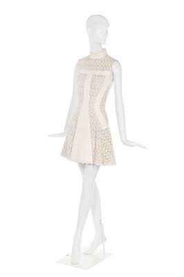 Lot 111 - Alexander McQueen by Sarah Burton white broderie anglaise dress, pre-Fall 2015